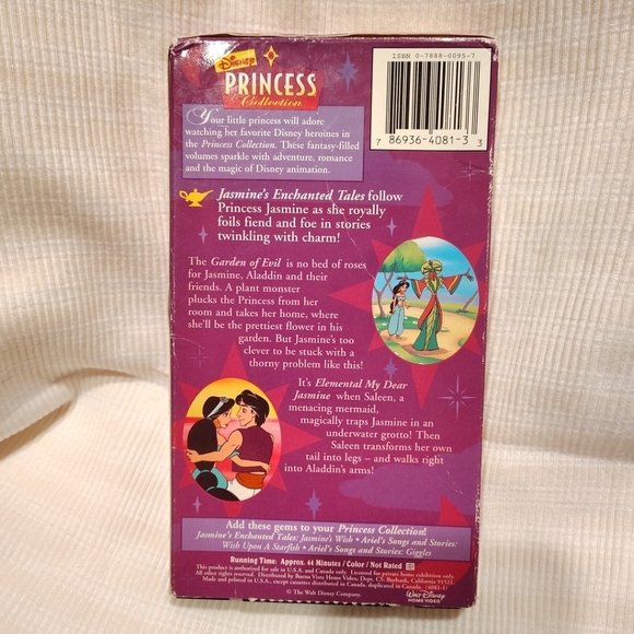 Disney Princess Collection The Greatest Treasure Jasmine's Enchanted Tales VHS - Picture 3 of 5